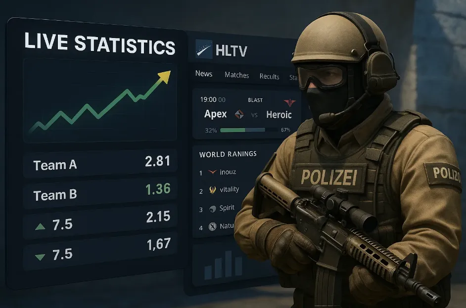Live‑статистика и HLTV: как повысить точность ставок на CS2
